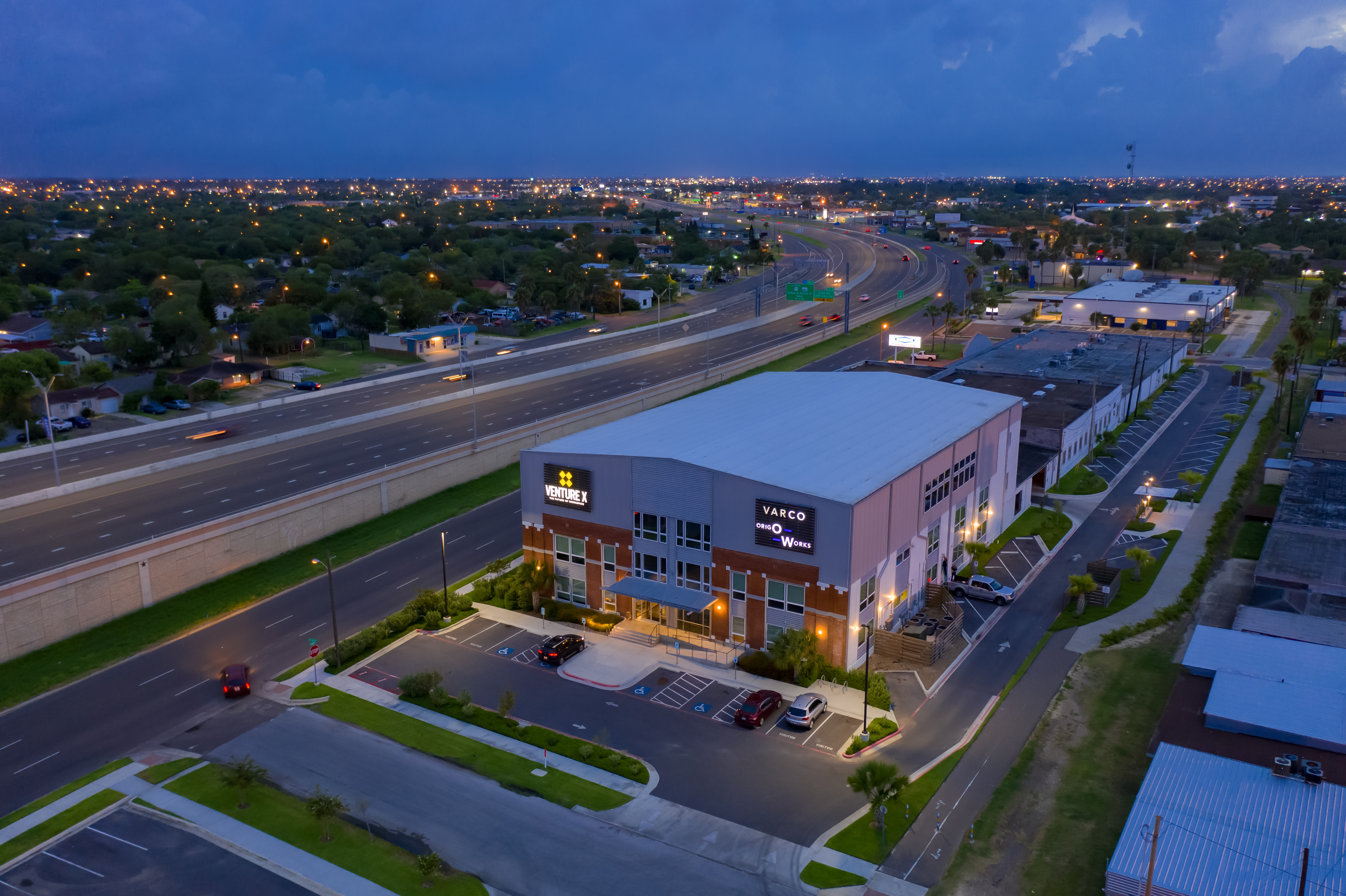 222 Station aerial view from highway
